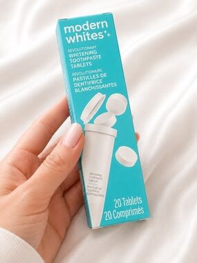 modern whites Whitening Toothpaste Tablets - Turquoise Box